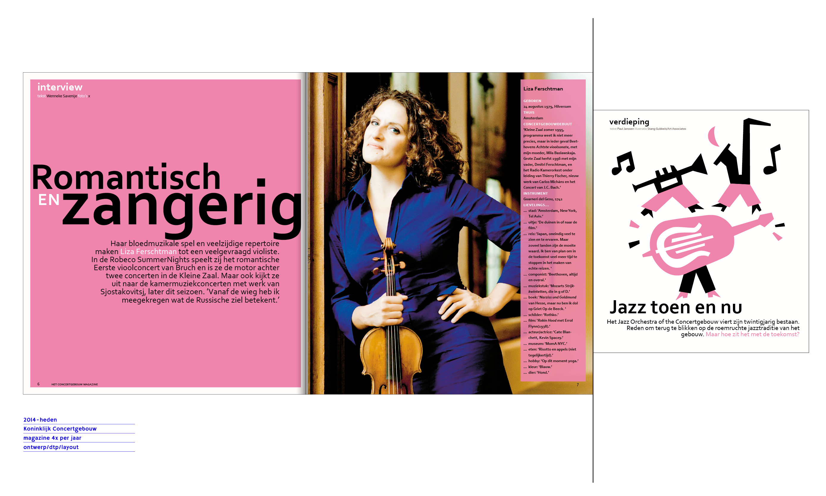 Concertgebouw magazine layout